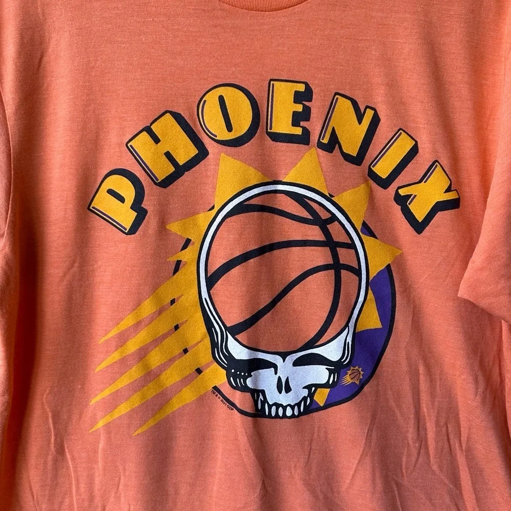 Homage Phoenix Suns Grateful Dead Steal Your Face Basketball Short sleeve Tee
